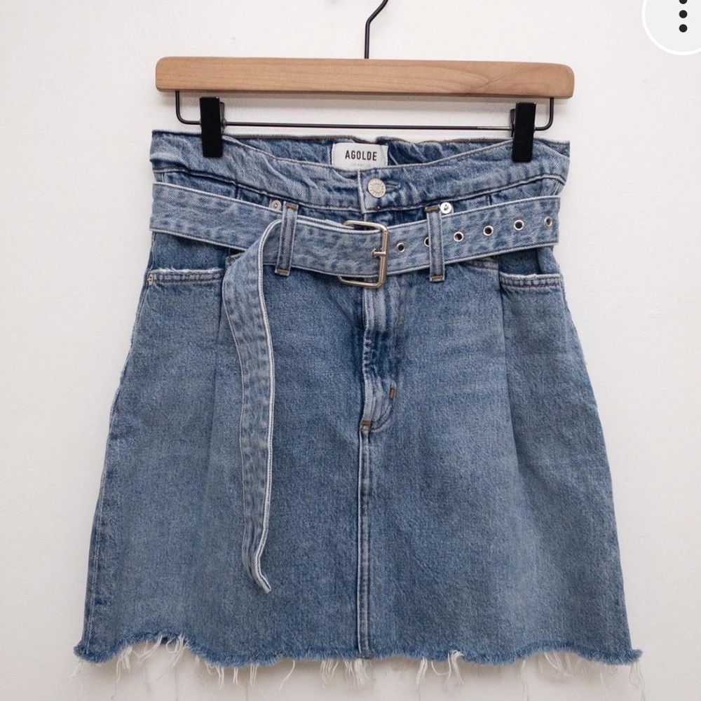 Agolde Mini Denim Skirt